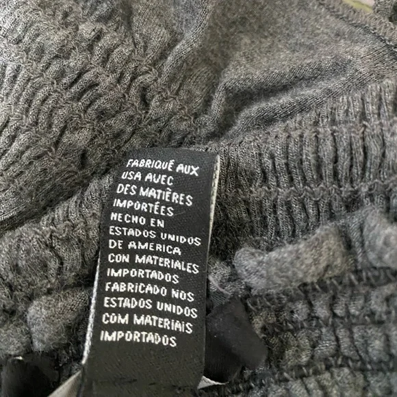 FOREVER 21 Gray Ruffle Trim Tube Top - L - Picture 4 of 6